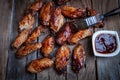 Bufalo style chicken wings Royalty Free Stock Photo