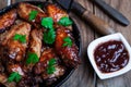 Bufalo style chicken wings Royalty Free Stock Photo