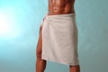 Buff guy with towel Royalty Free Stock Photo