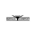 Buffalo bull logo design template inspiration, vector illustration Royalty Free Stock Photo