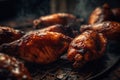 Buffalo chicken wings deep fried