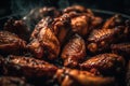 Buffalo chicken wings deep fried