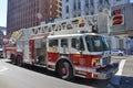 Buffalo Fire Truck on duty in Buffalo, NY, USA Royalty Free Stock Photo