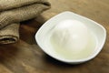 Buffalo mozzarella, italian cheese Royalty Free Stock Photo