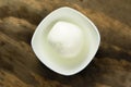 Buffalo mozzarella - mozzarella di bufala - italian cheese Royalty Free Stock Photo