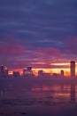 Buffalo, New York Skyline Before The Dawn Royalty Free Stock Photo