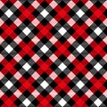 Buffalo Plaid Pattern, Christmas gingham seamless pattern. Tartan background Vector Illustration Royalty Free Stock Photo