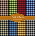 Buffalo Plaid Pattern Set Royalty Free Stock Photo