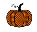 Buffalo Plaid pumpkin