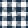 Buffalo Plaid seamless patten. Vector checkered black white plaid textured background. Traditional gingham fabric print