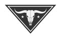 Buffalo skull graphic icon