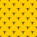 Buffalo skull pattern vector