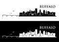 Buffalo skyline - New York - vector illustration