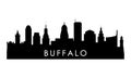 Buffalo skyline silhouette.