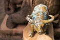 Buffalo statue in the garden. Royalty Free Stock Photo