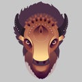 Buffalo - vector illustration