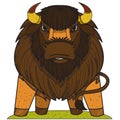 Buffalo. Wild animals. Cavicorn mammals Royalty Free Stock Photo