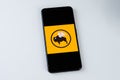 Buffalo Wild Wings app logo on a smartphone screen.