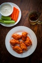 Buffalo Wings and Beer Royalty Free Stock Photo