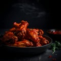 Get Your Hands on Finger-Lickin\' Buffalo Wings. Royalty Free Stock Photo