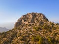 Buffavento Castle in Kyrenia region - Northern Cyprus - aerial view