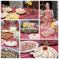 Catering collage Royalty Free Stock Photo