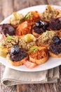 Buffet food,canape Royalty Free Stock Photo