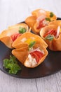 Buffet food, canape Royalty Free Stock Photo