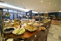 Buffet in hotel dining room Royalty Free Stock Photo