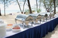 Buffet lunch in the island Royalty Free Stock Photo