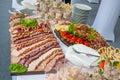 Buffet table corporate Royalty Free Stock Photo