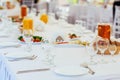 Buffet Table Setting Royalty Free Stock Photo