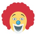 buffoon, joker Color Vector icon which can be easily modified or edit Royalty Free Stock Photo