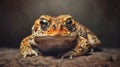 Bufo bufo, common toad, close-up portrait