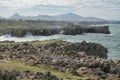 Bufones de Pria (blowholes) in villanueva de Pria Royalty Free Stock Photo