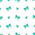 Bug and butterfly pattern. Summer insects seamless pattern. Blue bugs and butterflies background. Vector Royalty Free Stock Photo