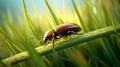 Realistic Lighting: Small Brown Leaf Beetle In Daz3d Style