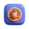 Bug Detection 3D Icon Representing Software Debugging and Cybersecurity Error Analysis Concept Royalty Free Stock Photo