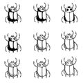 Bug doodle vector icon. Drawing sketch illustration hand drawn line eps10 Royalty Free Stock Photo