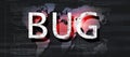 bug error front-end web banner Royalty Free Stock Photo