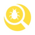 Bug finder Glyph Background vector icon which can easily modify or edit