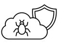 Bug functioning Isolated Vector icon Royalty Free Stock Photo