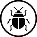 Software Bug Icon Royalty Free Stock Photo