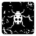 Bug icon, grunge style Royalty Free Stock Photo