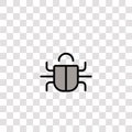 bug icon sign and symbol. bug color icon for website design and mobile app development. Simple Element from business set Royalty Free Stock Photo