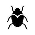 Bug vector glyph flat  icon Royalty Free Stock Photo