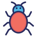 Bug, insect Isolated Vector icon which can easily modify or edit Royalty Free Stock Photo