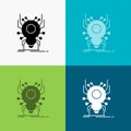 Bug, insect, spider, virus, App Icon Over Various Background. glyph style design, designed for web and app. Eps 10 vector Royalty Free Stock Photo