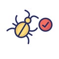 Bug Isolated Vector icon which can easily modify or edit Royalty Free Stock Photo