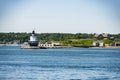 The Bug Light Lighthouse in South Portland, Maine Royalty Free Stock Photo